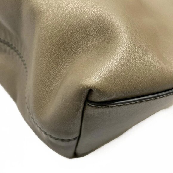 Auth BOTTEGA VENETA - Brown Leather B********* Boston Bag - Picture 12 of 12